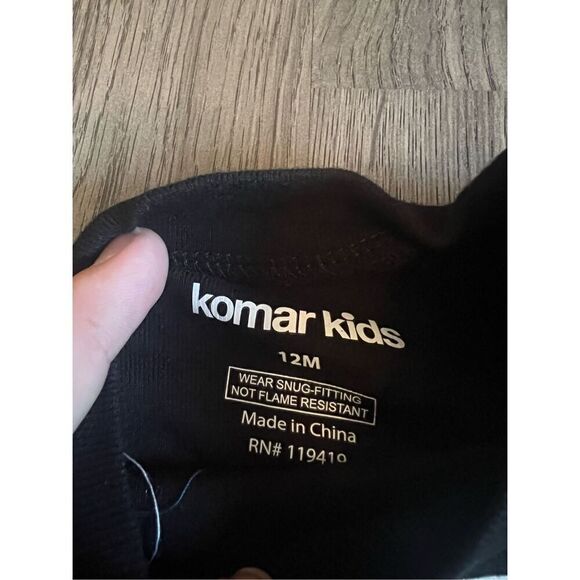 Komar Kids Black Skeleton Glow In The Dark 2pc Jammy Set 12 Month NEW - Picture 6 of 8